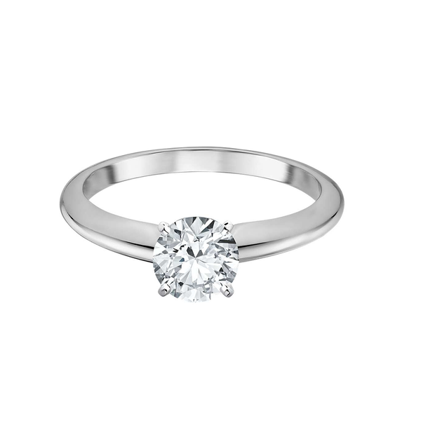 18k White Gold Solitaire Classic Four Claw Engagement Ring