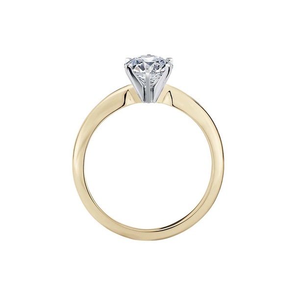 18k Yellow Gold Solitaire Classic Six Claw Engagement Ring