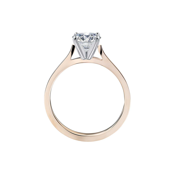 18k Yellow Gold Solitaire Petite Diamond Engagement Ring