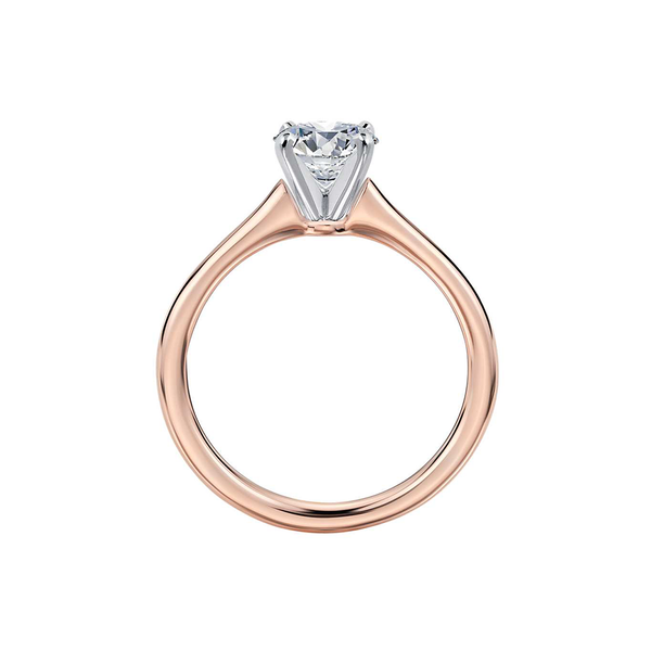 18k Rose Gold Solitaire Engagement Ring